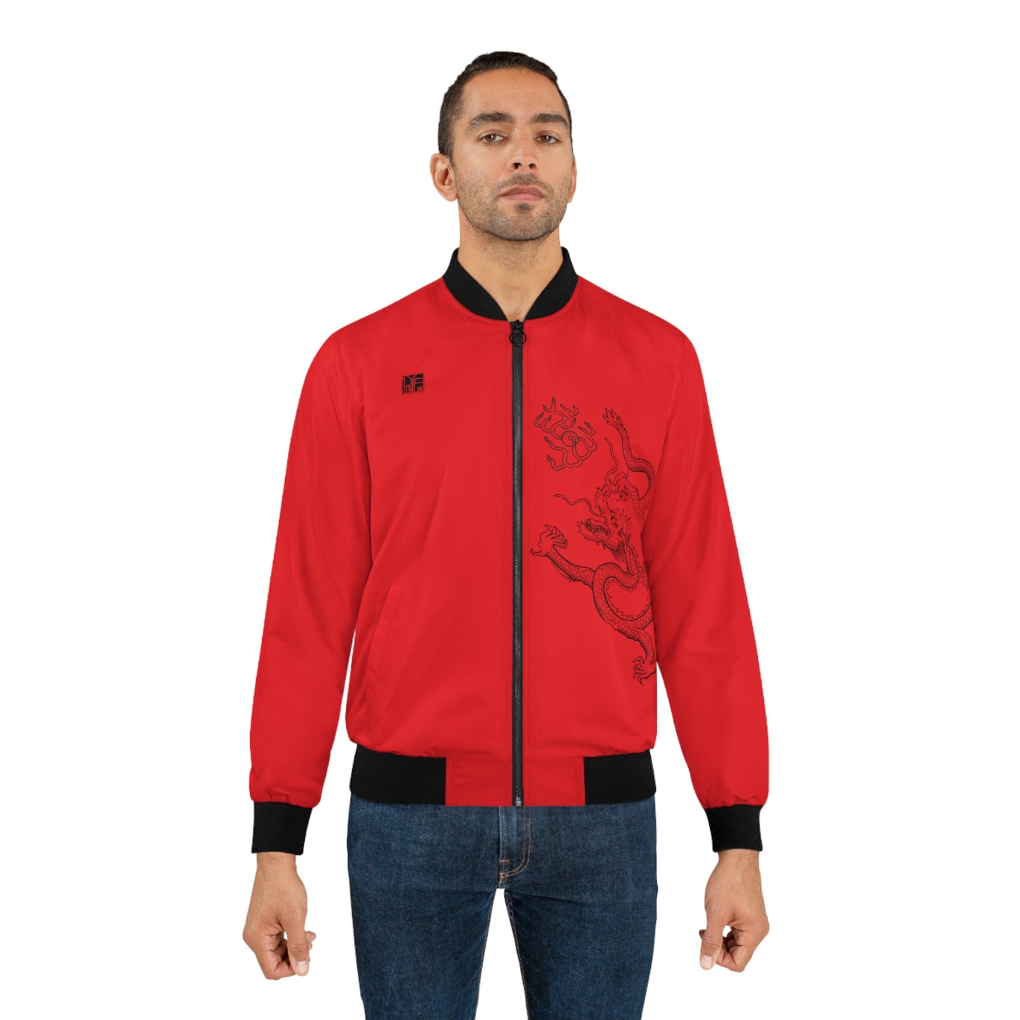 CHINESE Imperial Dragon Bomber Jacket - Red
