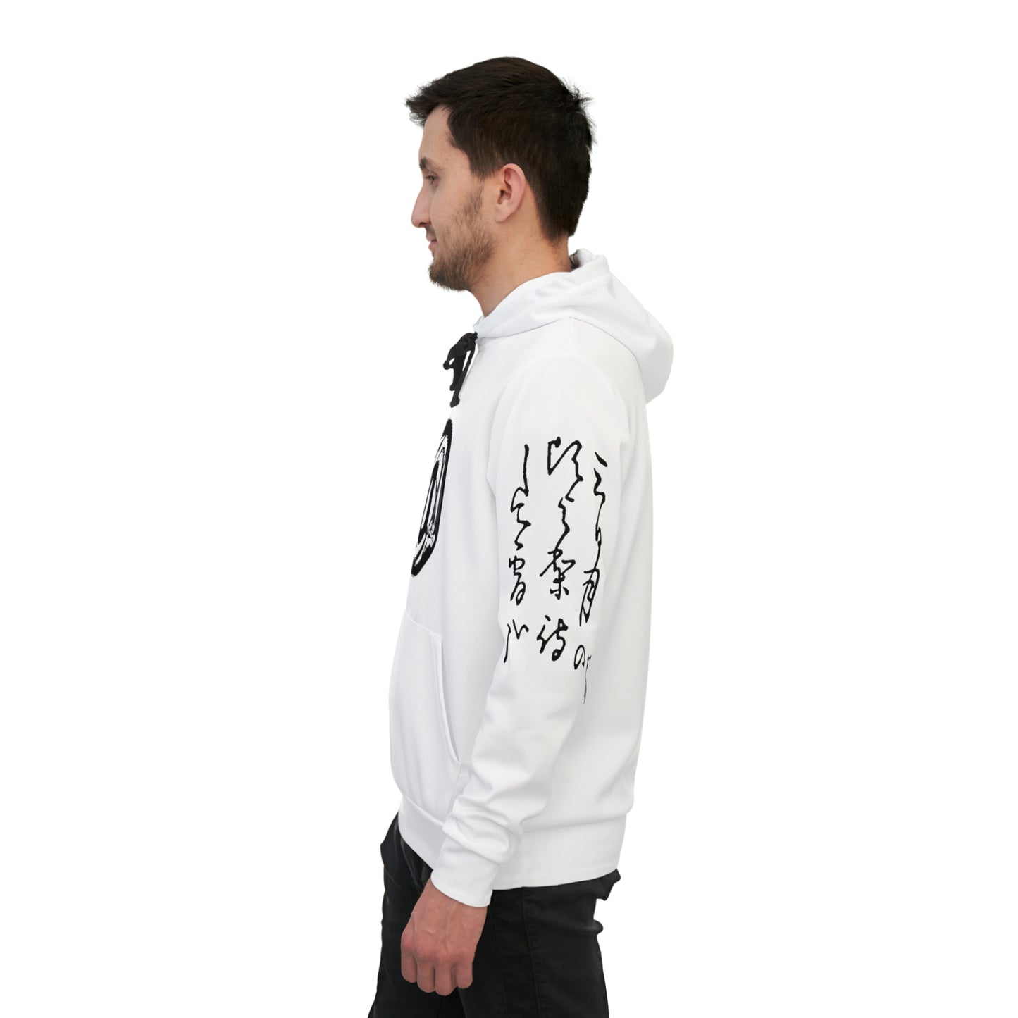 Japanese Hoodie - Tsuba Symbol and Japanese Calligraphy Hoodie