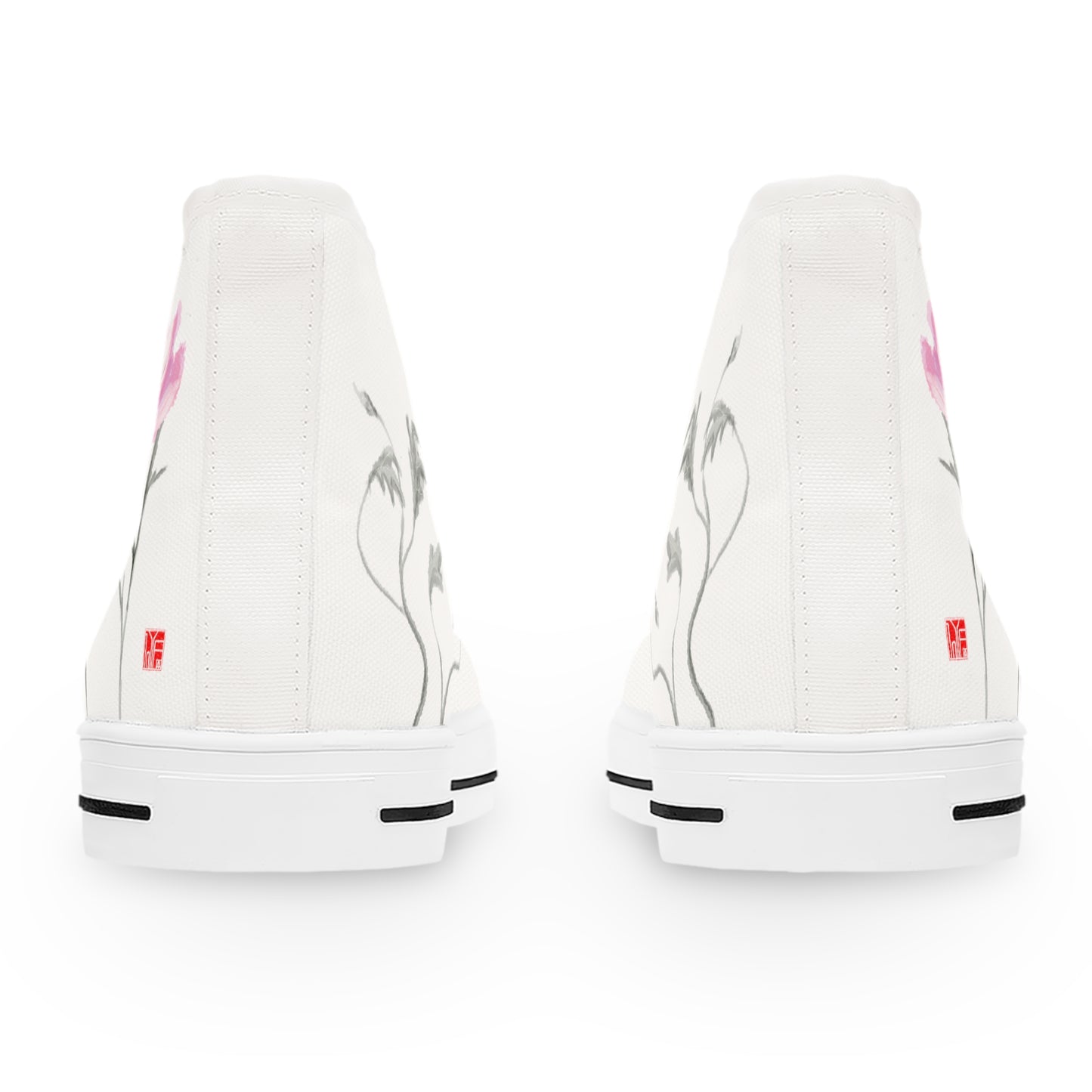 Korean 무궁화 Korean Rose - Women's High Top Sneakers