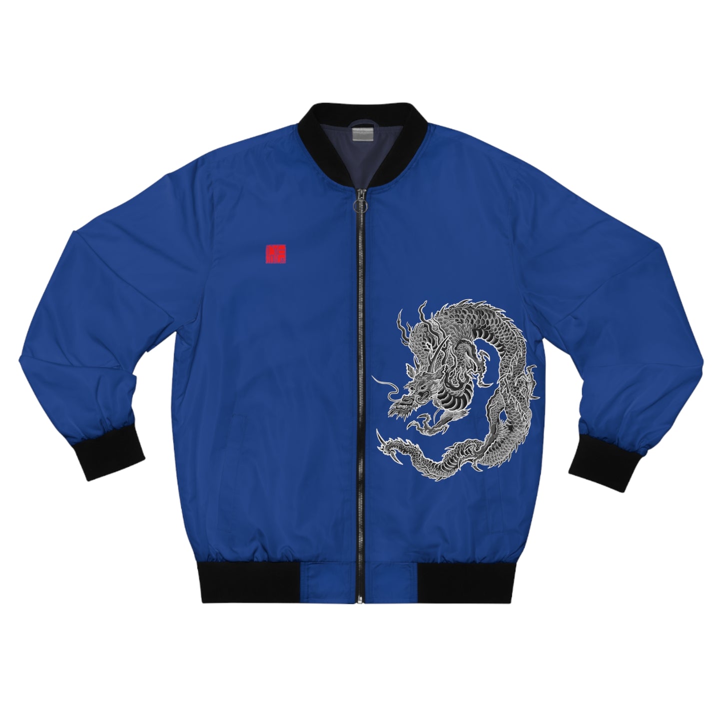 JAPANESE Guardian Dragon Bomber Jacket - Blue