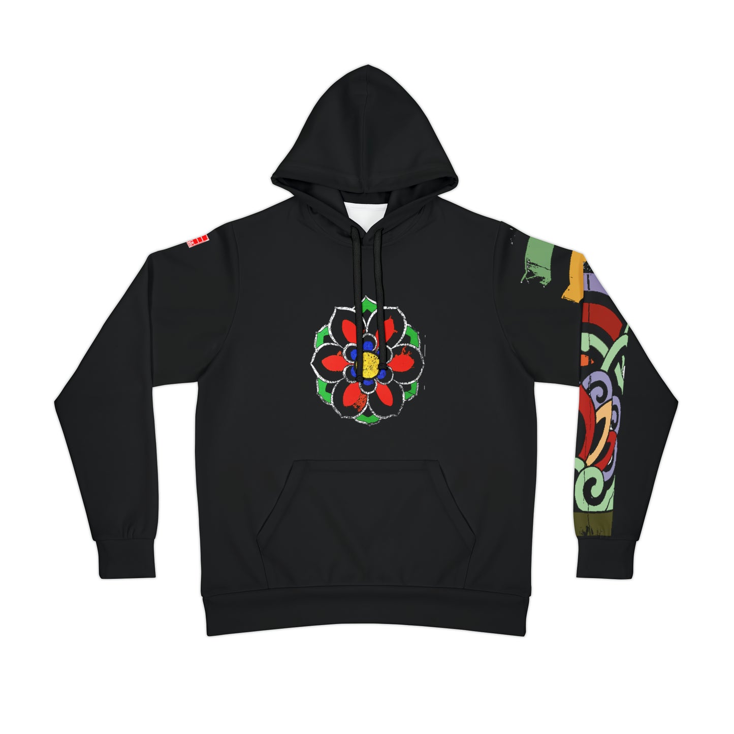 Traditonal Korean Hoodie - Dancheong Symbol & Pattern with Caligraphy - COLOUR