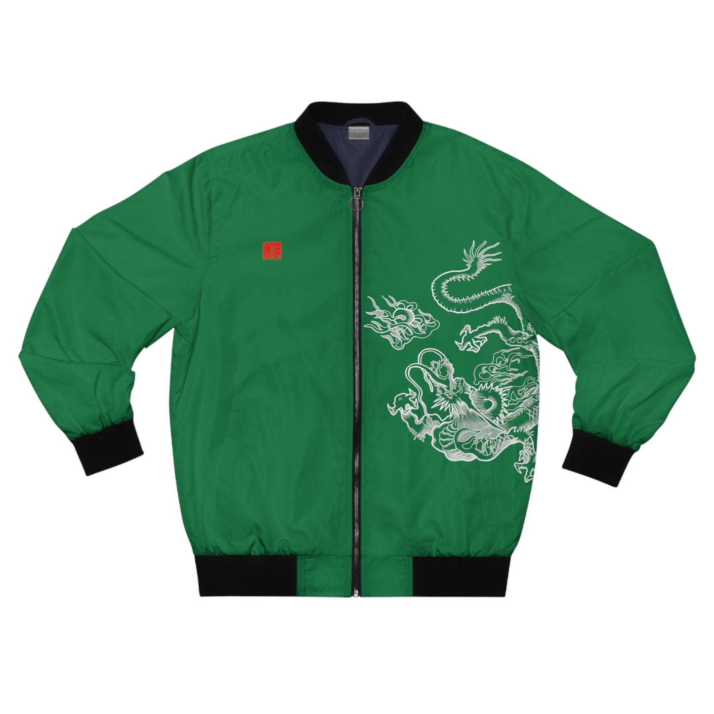 KOREAN Royal Dragon Bomber Jacket - Green