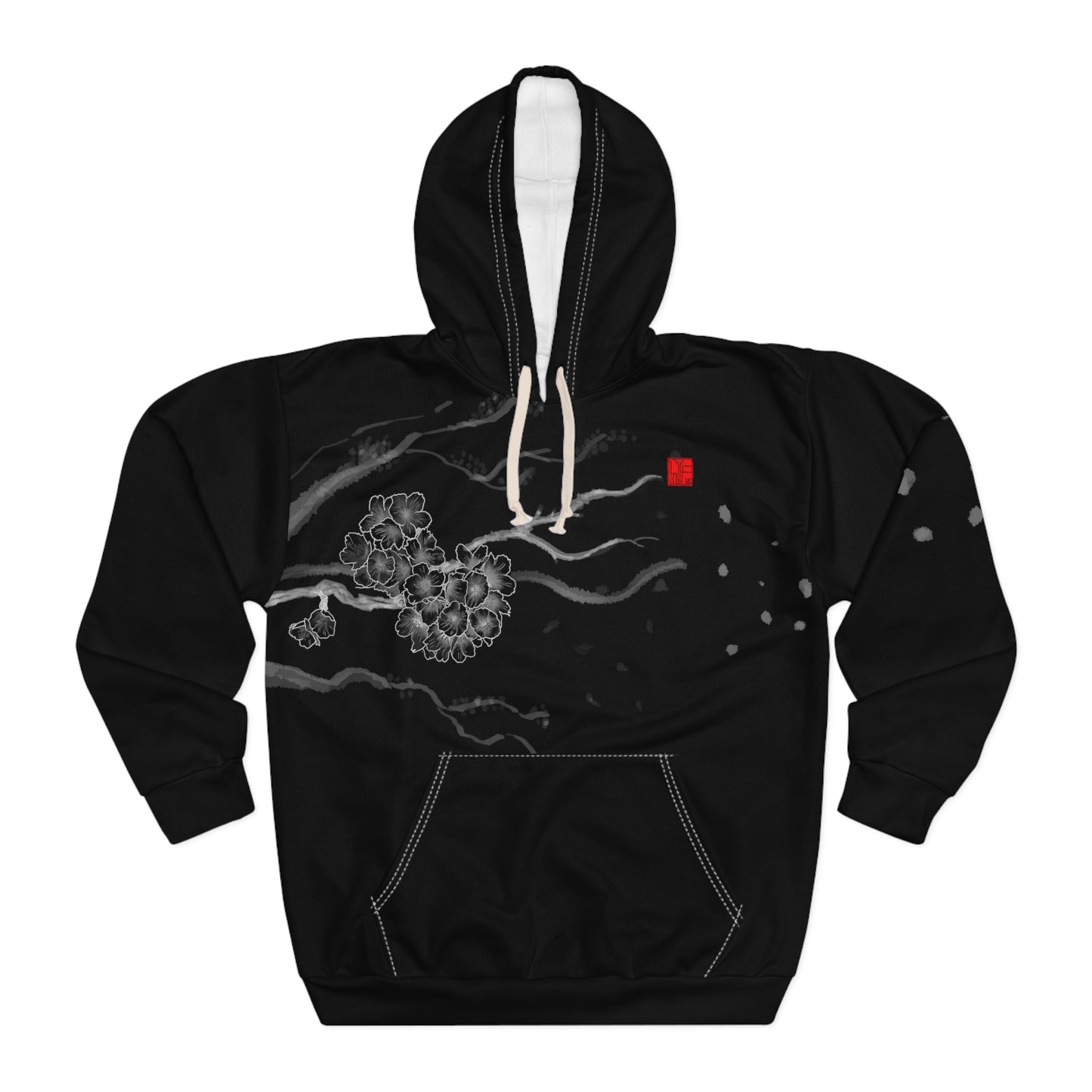 Japanese さくら Cherry Blossom - Unisex Hoodie - BLACK