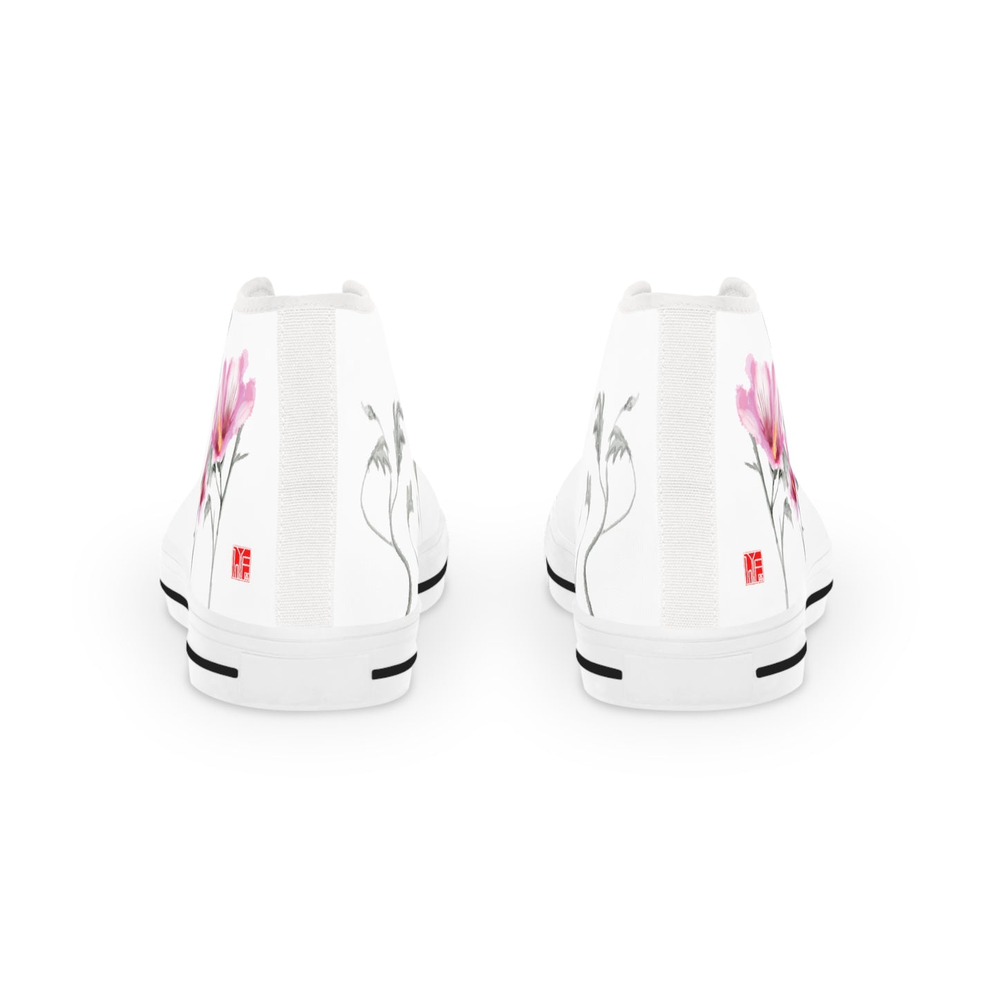 Korean 무궁화 Korean Rose - Men's High Top Sneakers