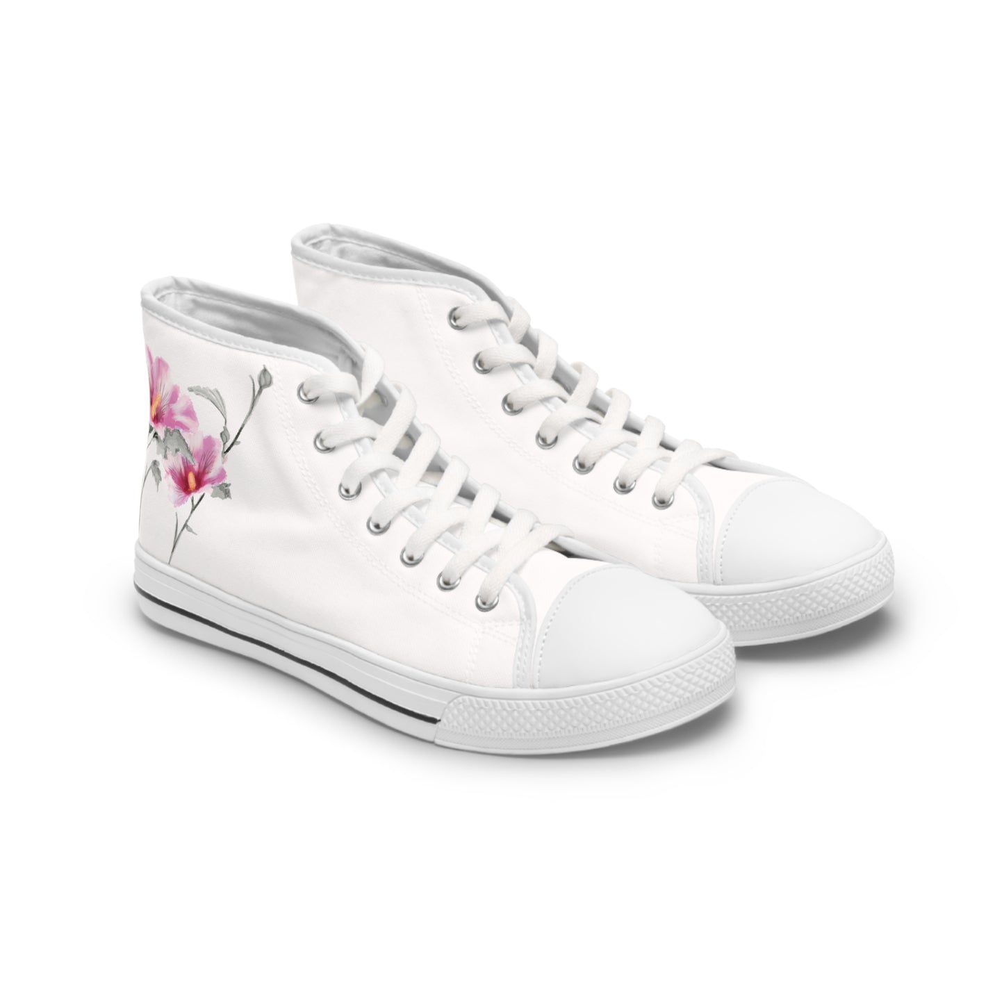 Korean 무궁화 Korean Rose - Women's High Top Sneakers