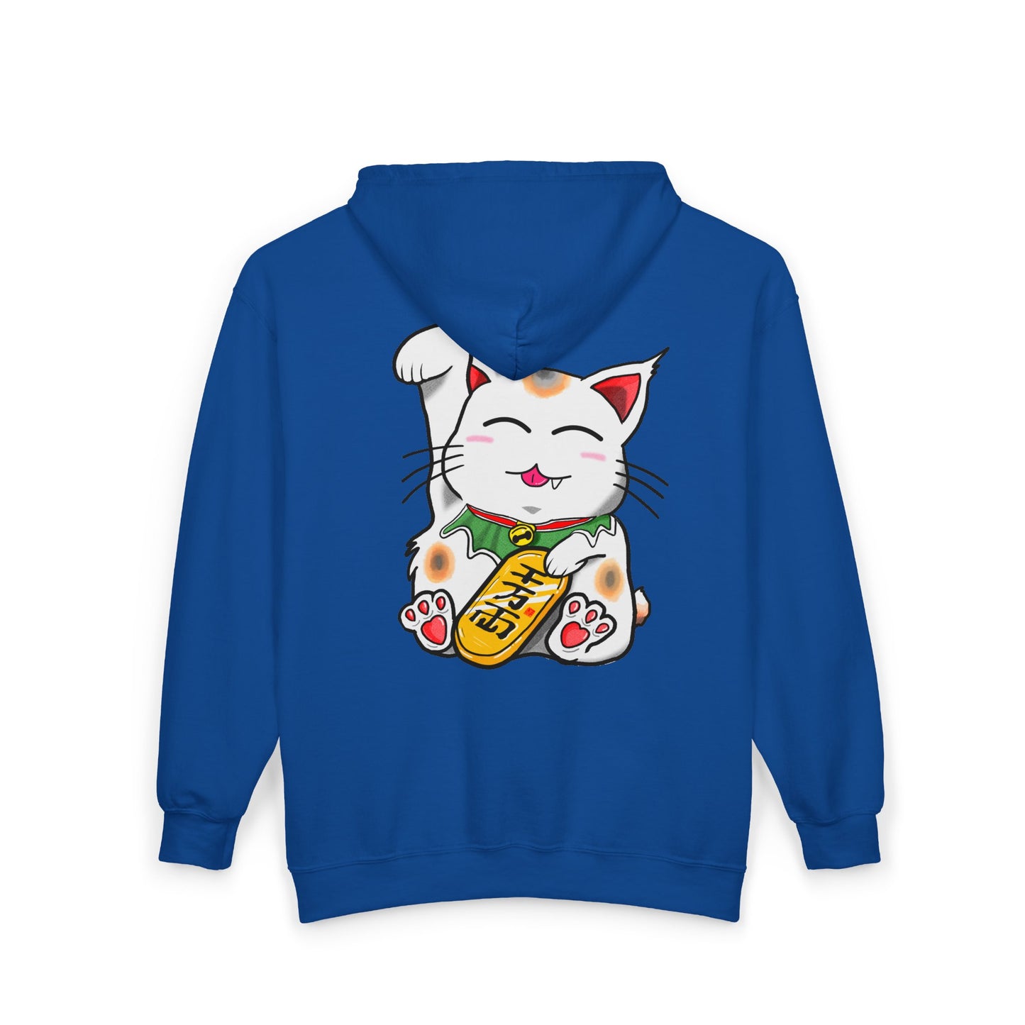Cute Cat Maneki-Neko Full Zip Hoody