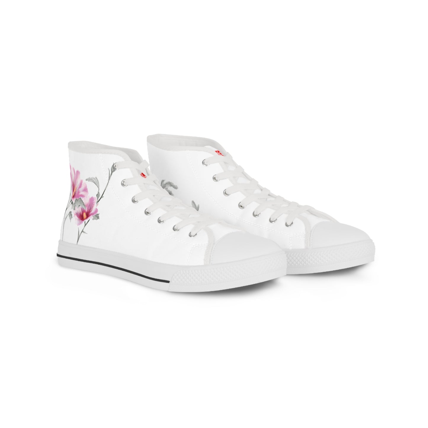 Korean 무궁화 Korean Rose - Men's High Top Sneakers