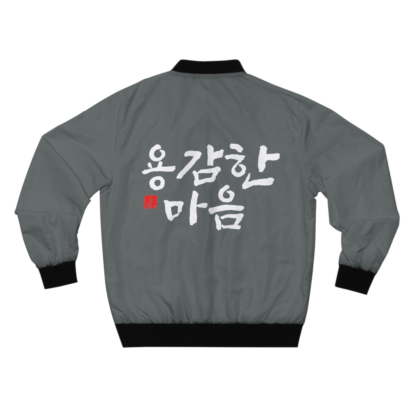 KOREAN Royal Dragon Bomber Jacket - Grey