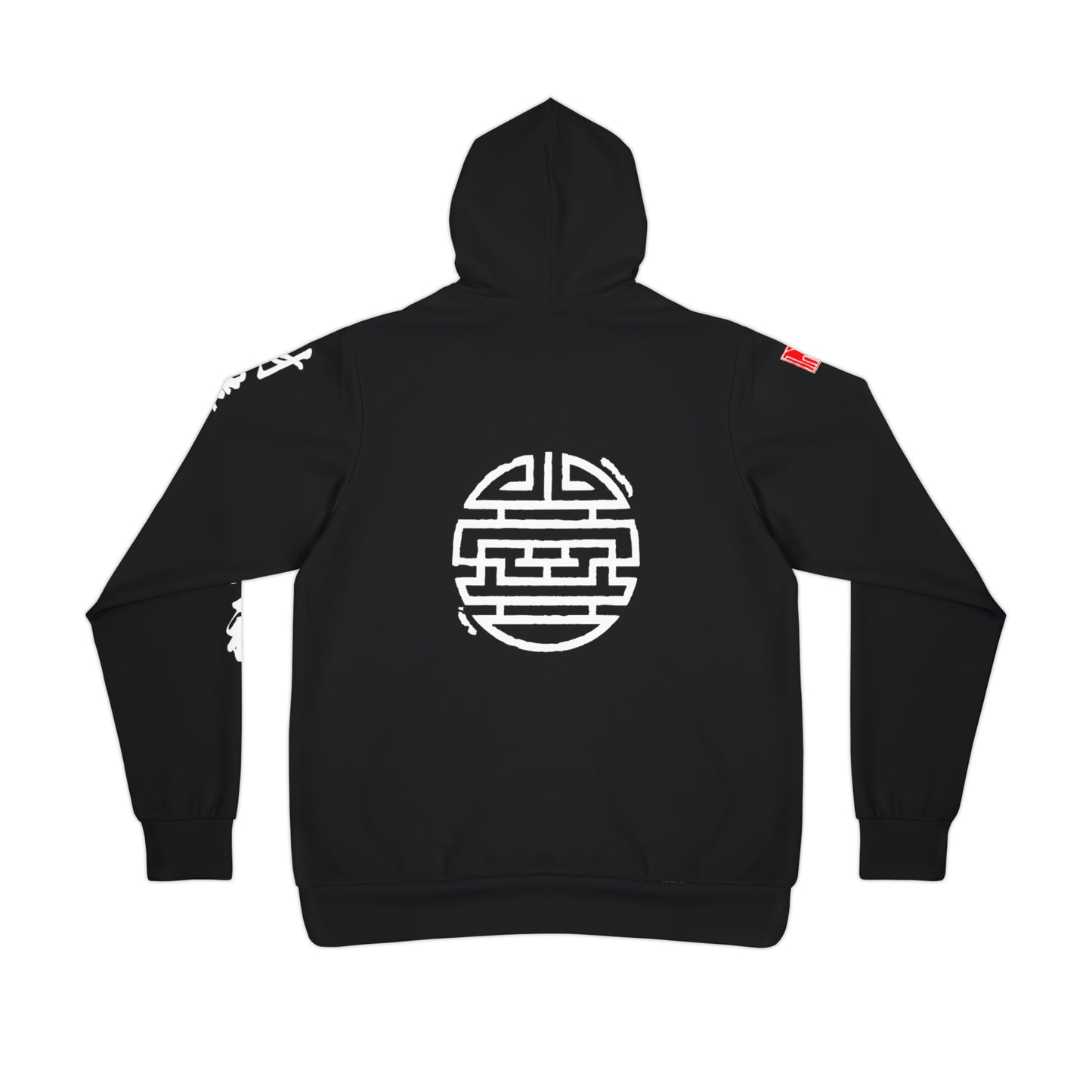 Traditional Chinese Symbol and Calligraphy Hoodie - BLACK