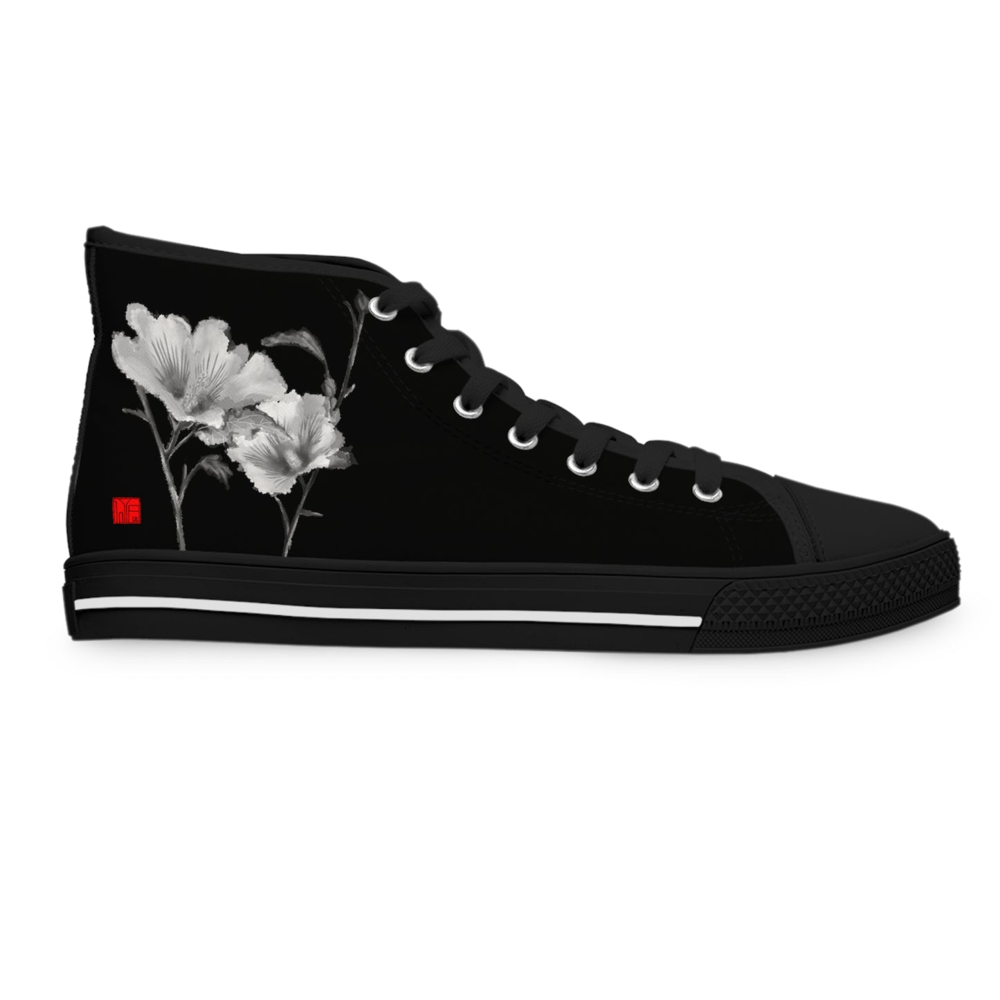 Korean 무궁화 Korean Rose - Women's High Top Sneakers