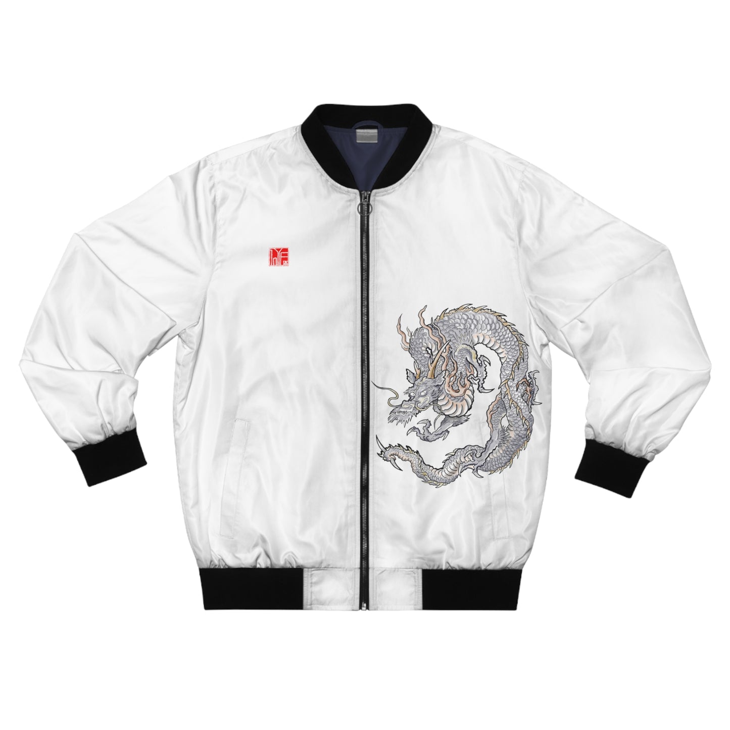 JAPANESE Guardian Dragon Bomber Jacket - White/Colour