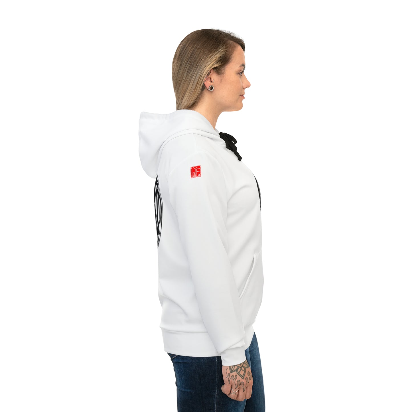 Japanese Hoodie - Tsuba Symbol and Japanese Calligraphy Hoodie