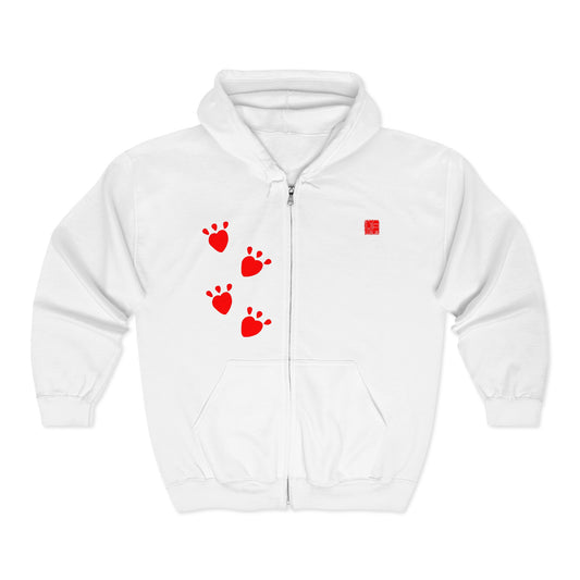 Cute Cat Maneki-Neko Full Zip Hoody