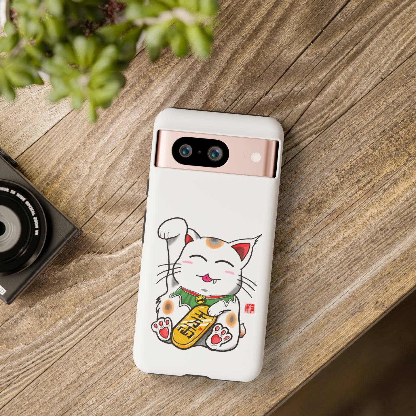 Cute Cat Maneki Neko Phone Case