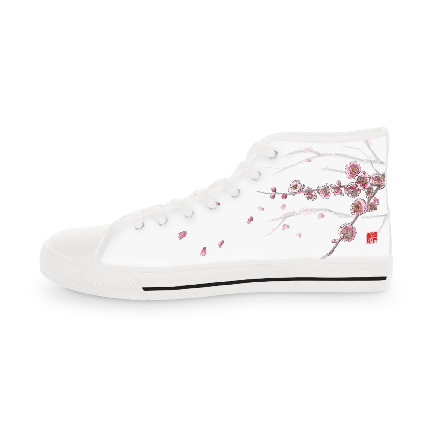 Chinese 梅花 Plum Blossom - Men's High Top Sneakers