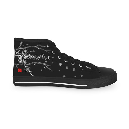 Chinese 梅花 Plum Blossom - Men's High Top Sneakers
