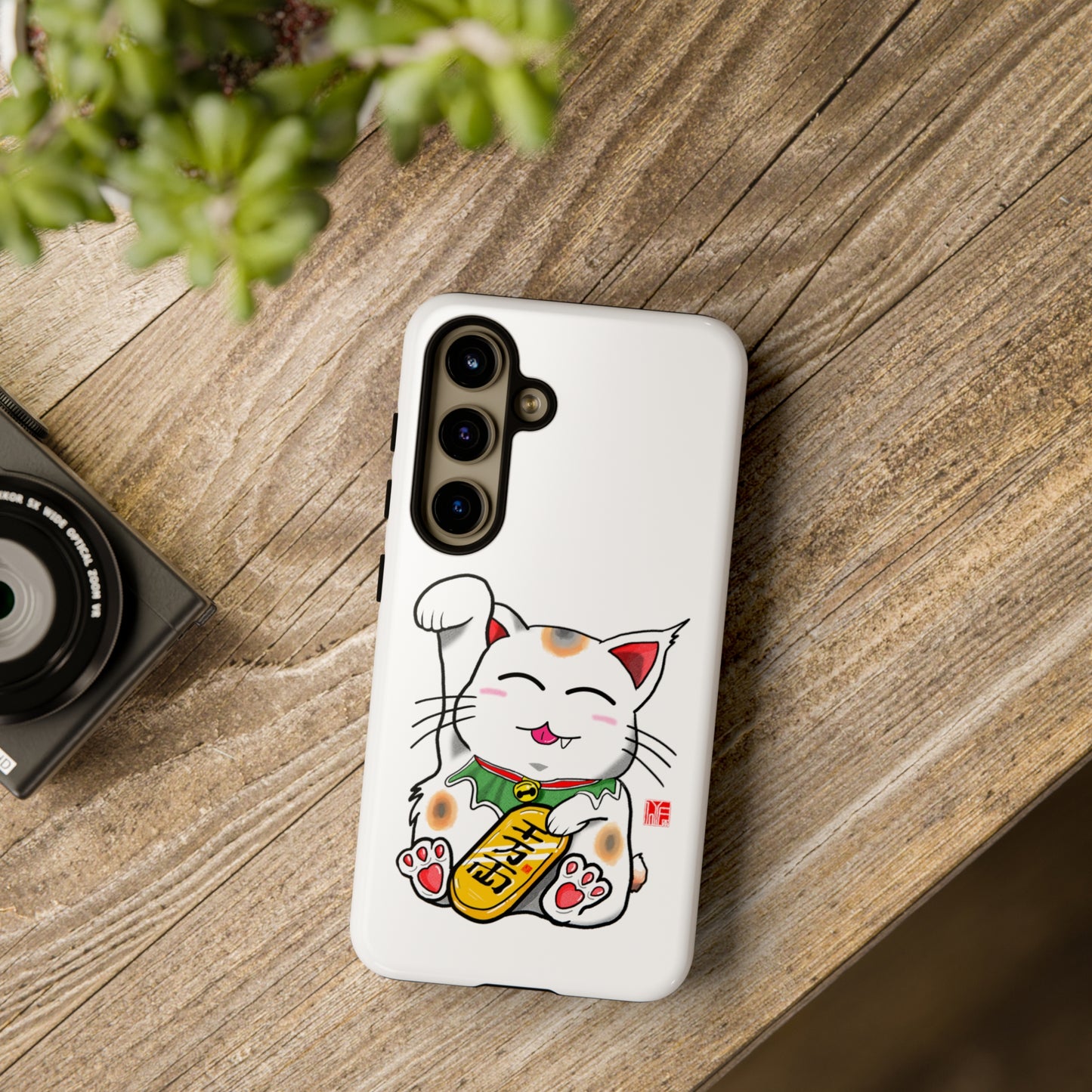 Cute Cat Maneki Neko Phone Case