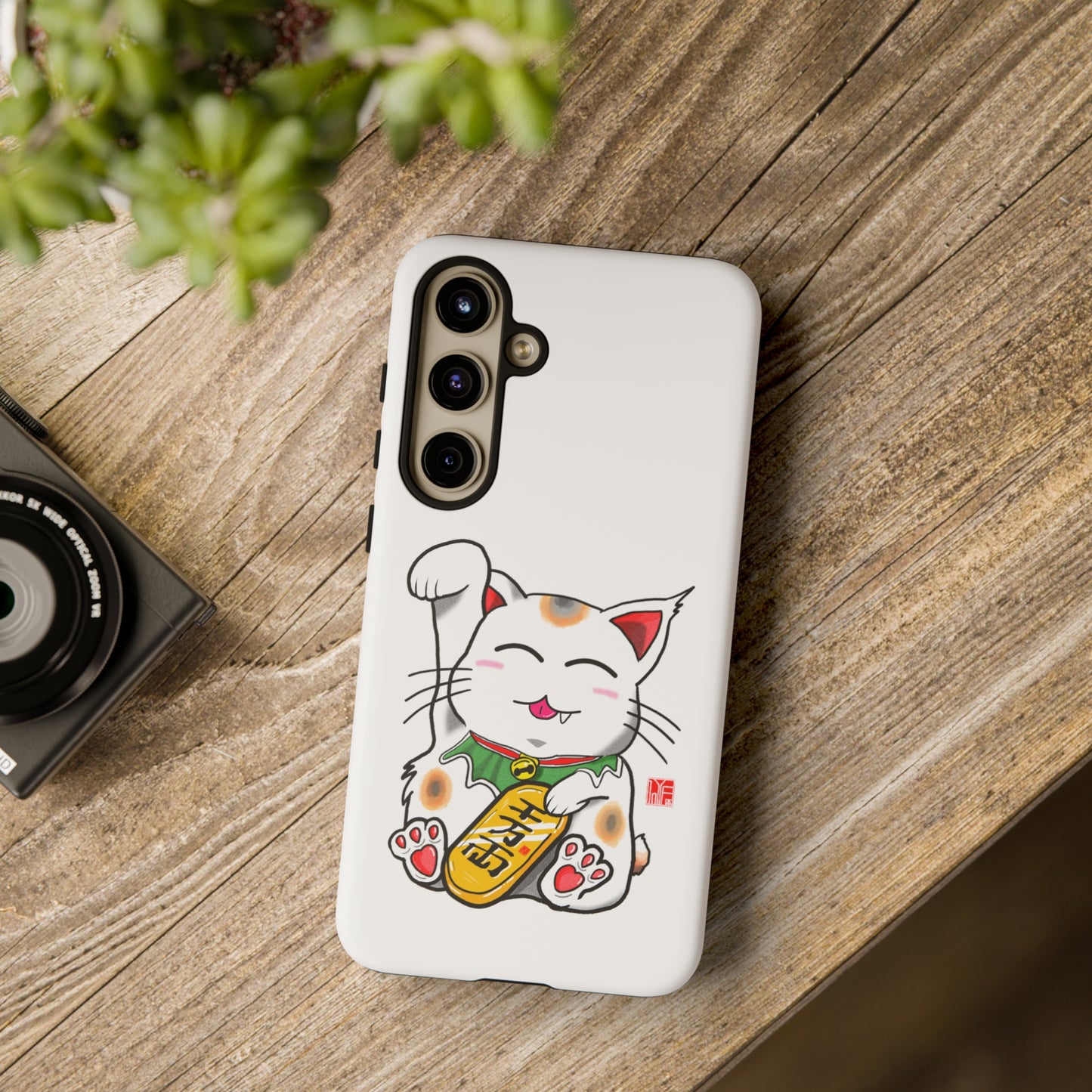 Cute Cat Maneki Neko Phone Case