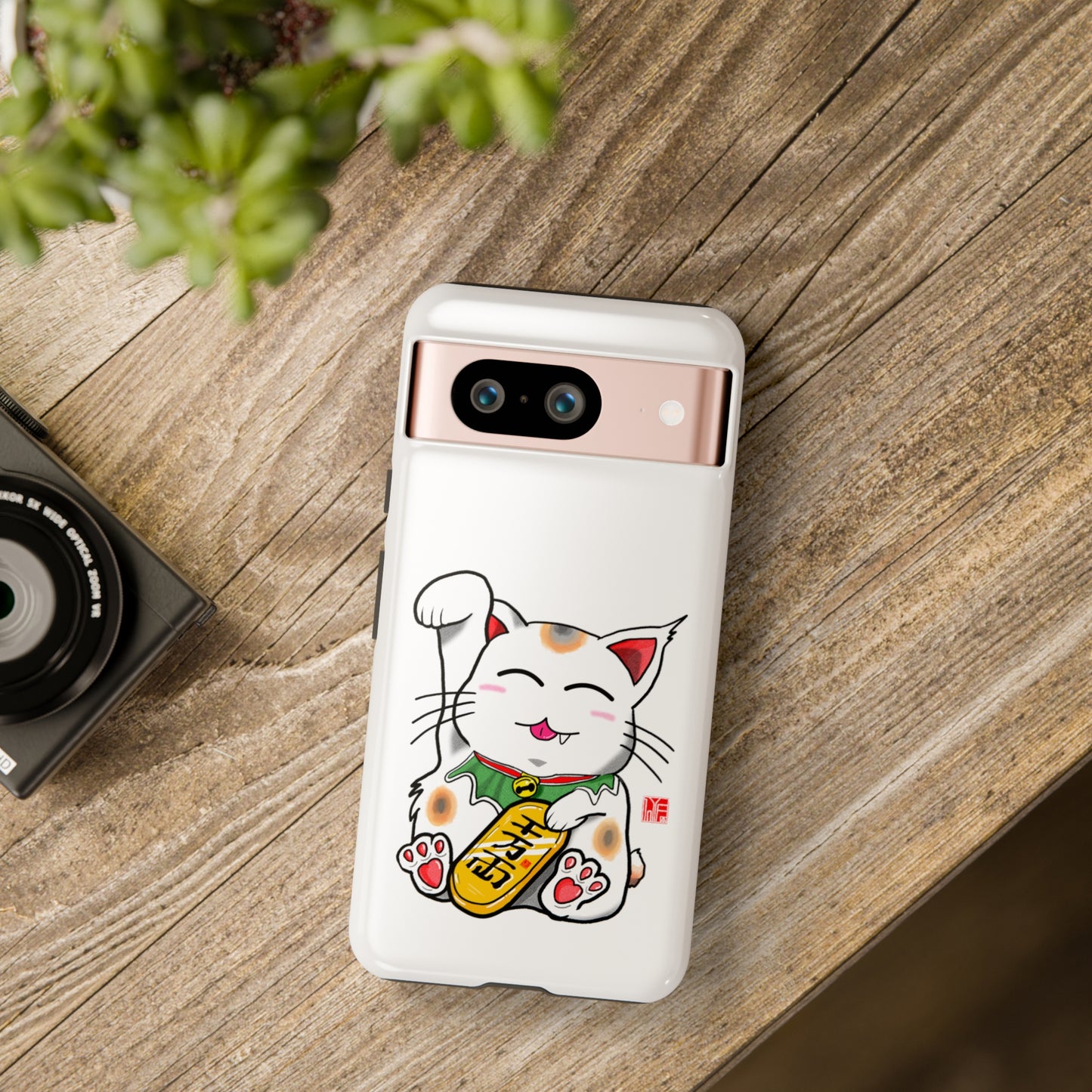 Cute Cat Maneki Neko Phone Case