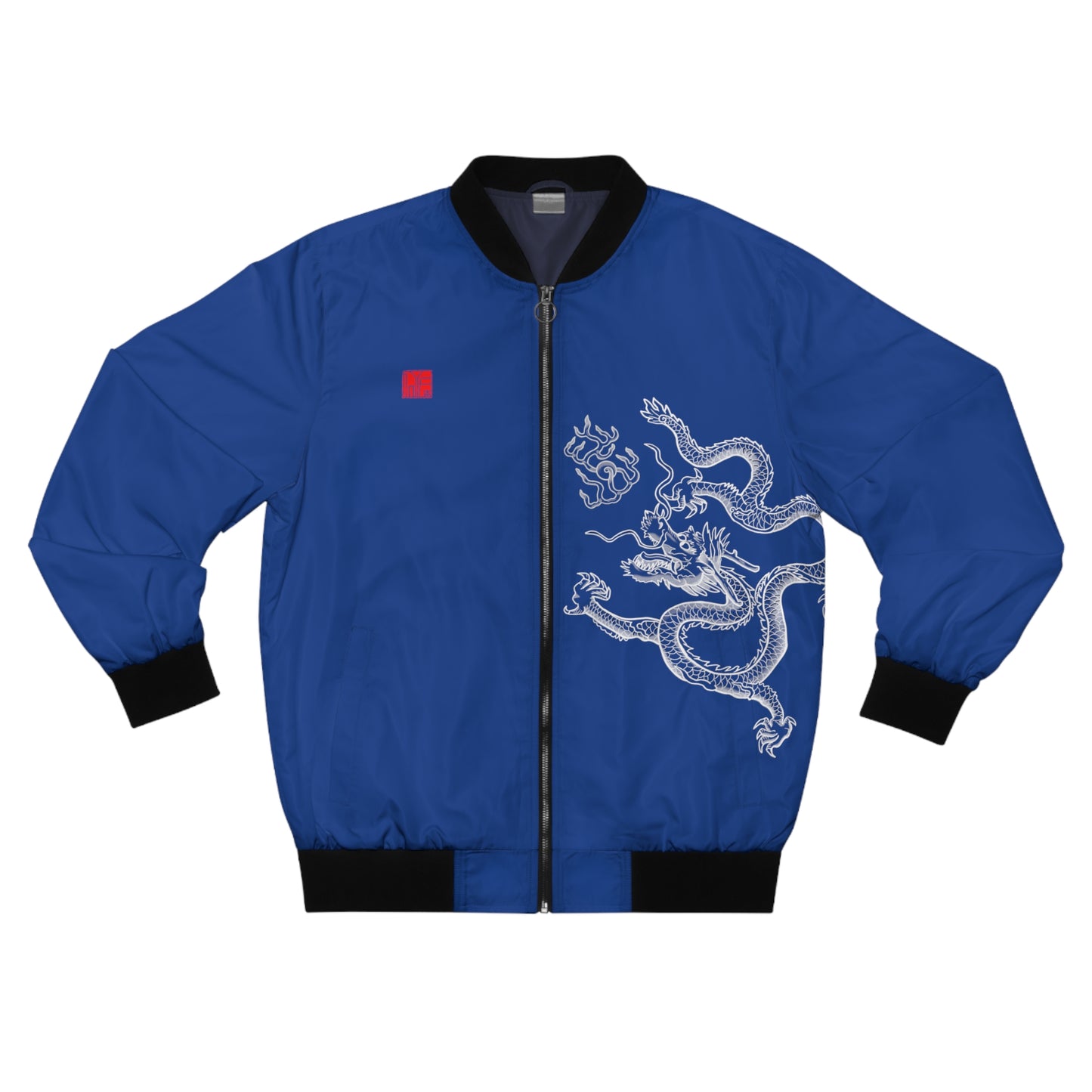 CHINESE Imperial Dragon Bomber Jacket - Blue
