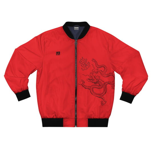 CHINESE Imperial Dragon Bomber Jacket - Red
